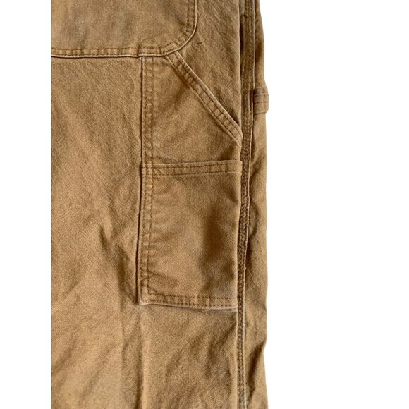 Dickies Pants Mens 38x32 Mustard Carpenter Relaxed Fit Grunge Workwear Canvas - Picture 4 of 10